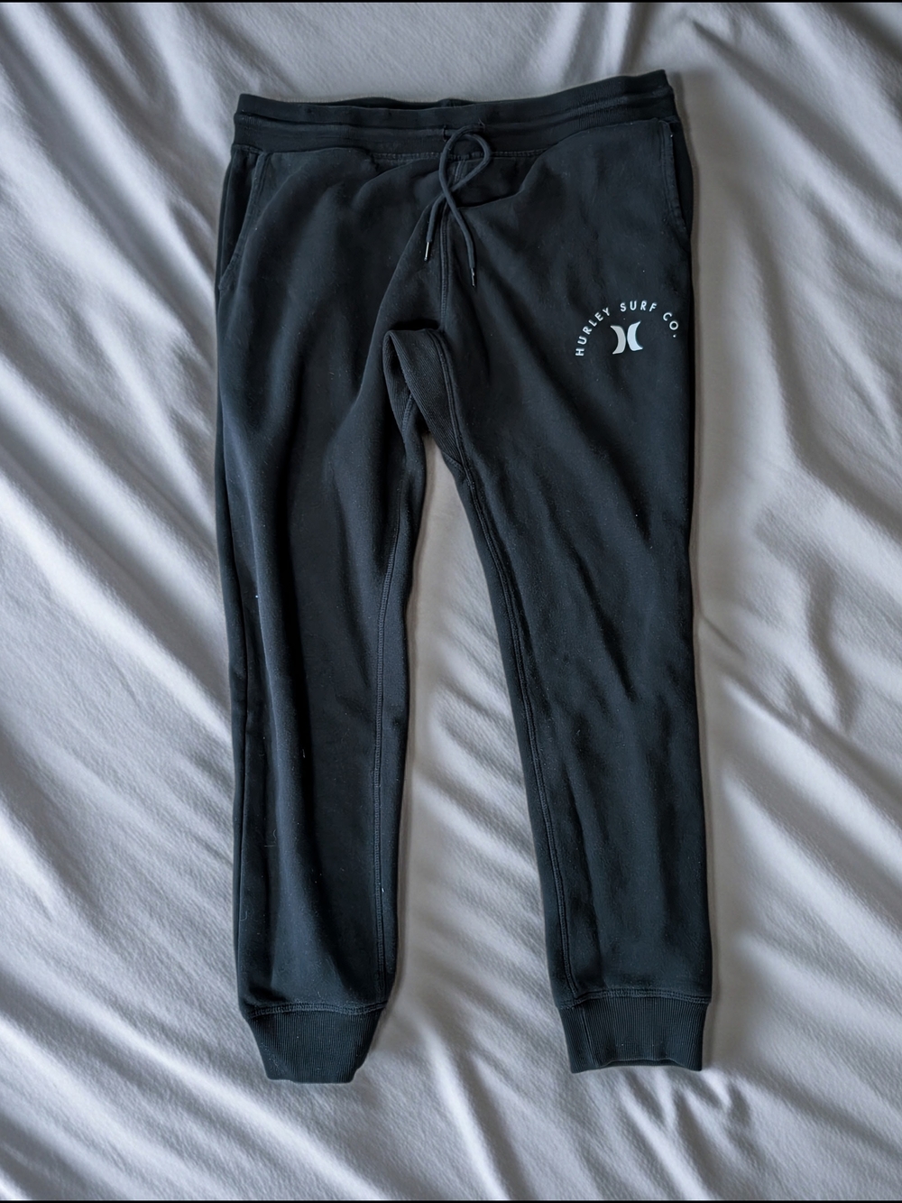 Hurley Black Logo Jogger Track Pants